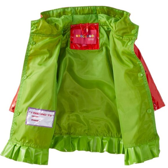 Wippette Baby Girls Coat Watermelon Raincoat Red Hooded Jacket Size 12 Months - Picture 5 of 7
